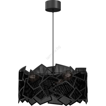 Luminex Пендел CAMO 3xE27/15W/230V черен (LU0550A)