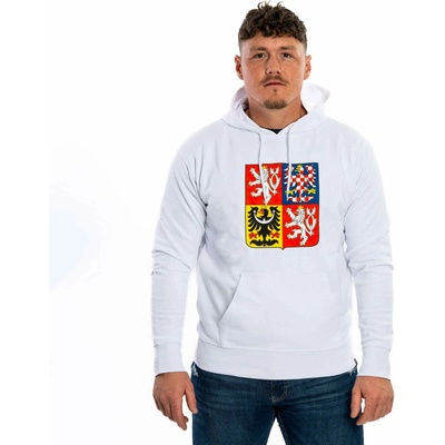 Kappa pánska mikina Logo Nathan Statní Znak Potisk White