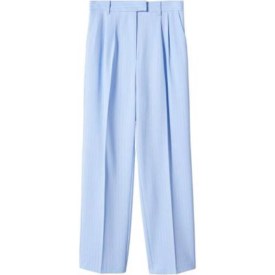 MANGO Панталон с ръб 'Nube' синьо, размер 34