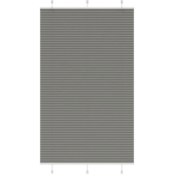 vidaXL Плисирана щора Антрацит 120x200 cm Ширина на плата 119, 4 cm (4015113)