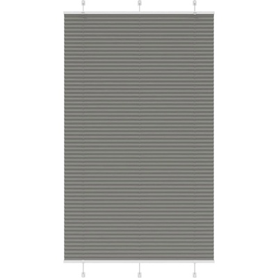 vidaXL Плисирана щора Антрацит 120x200 cm Ширина на плата 119, 4 cm (4015113)