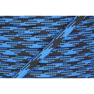 Paracord 550 černá x modrá Jednotka: 50m