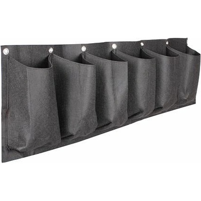 Merco Horizontal Grow Bag 6 textilné kvetináče na stenu čierna balenie 1 ks