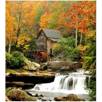 DIMEX ART s. r. o Флизелинов фототапет мелница в гората 225 x 250 см