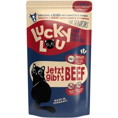 Lucky Lou Lifestage Senior s hydinou a hovädzím 125 g
