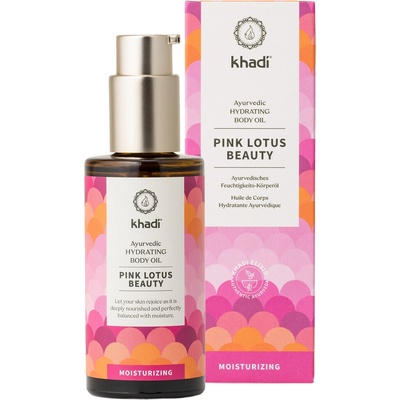 Khadi Elixir Skin & Soul Oil Pink Lotus Beauty pleťový a tělový olej růžový lotos 100 ml