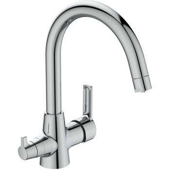 Vidima Стоящ смесител за кухня Vidima, BC396AA, с двупътен чучур (BC396AA)