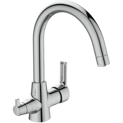 Vidima Стоящ смесител за кухня Vidima, BC396AA, с двупътен чучур (BC396AA)