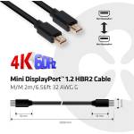 Club 3D Кабел Club 3D - CAC-2161 (Mini DisplayPort 1.2 M/M, 4K60Hz, HBR2, 2 м) (CAC-2161)