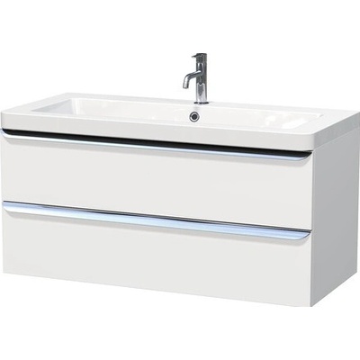 Naturel Kúpeľňová skrinka s umývadlom Pavia 105x53x49 cm biela mat PAVIA3105ZCR