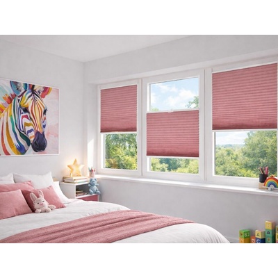 Zebra Shop Plissé Lux Zatemňující DUO Invaze RŮŽOVÁ PM06 65 x 80 - 110 cm