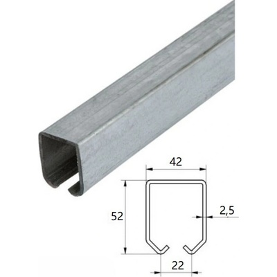 Profil MEDIO 42 x 52 x 2,5 x 2000 mm