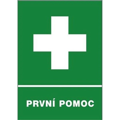 Tabulka bezpečnostní - První pomoc, rozměry: 30 x 21 cm