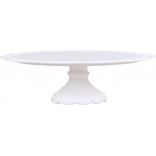 Chic Antique Porcelánový podnos na tortu s čipkou Provence lace 28x9cm