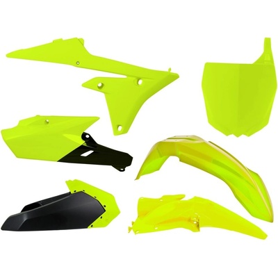 Rtech sada plastov Yamaha neon žlto-čierna 6 dielov