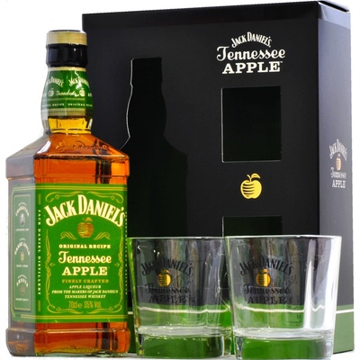 Jack Daniel's Apple 35% 0,7 l (darčekové balenie 2 poháre)