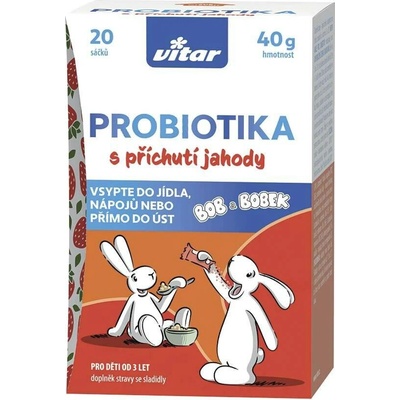 Vitar Kids Bob a Bobek Probiotika 20 x 2 g