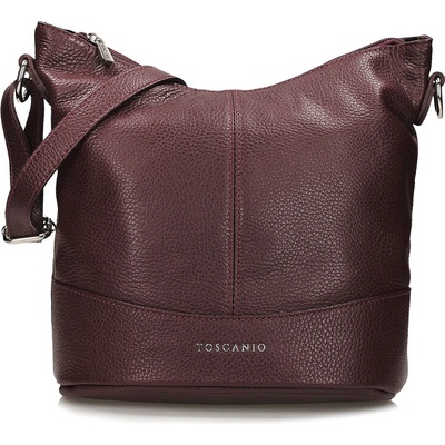 Vera Toscanio Italská kožená crossbody kabelka Rita bordó GK129