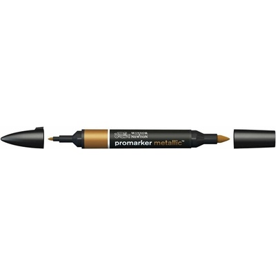 Popisovač Winsor & Newton Promarker Metallic - červená zlatá