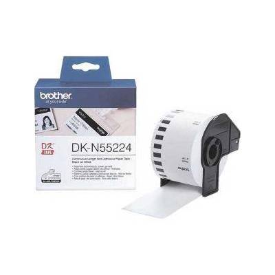 Лента Brother DK-N55224 Roll White Continuous Length Non-Adhesive Paper Tape 54mmx30.48M (Black on White) - DKN55224