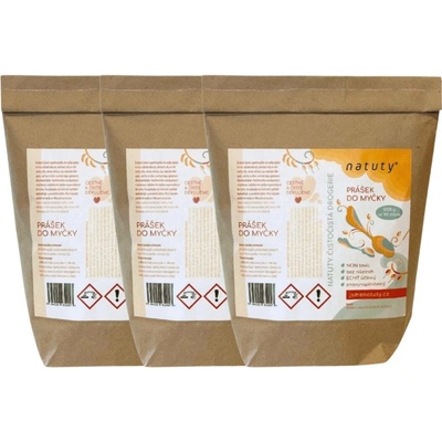 Natuty Prášek do myčky 3 x 1 kg