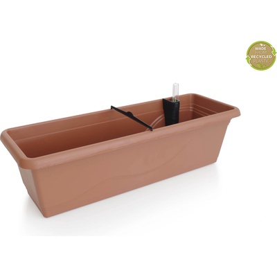 PLASTKON Truhlík samozavlažovací EXTRA LINE SMART plastový terakota - 60cm