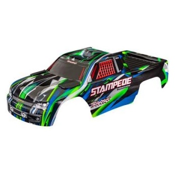 Traxxas каросерия Stampede зелена (без щифтове)