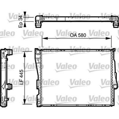 Chladič, chlazení motoru VALEO 734276