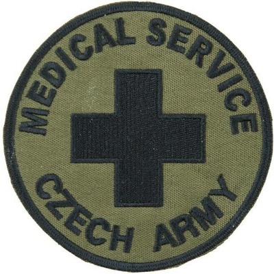 Nášivka: MEDICAL SERVICE [bsz] olivová | černá