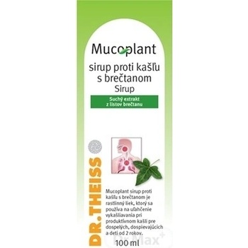 Mucoplant sirup proti kašľu s brečtanom sir.1 x 100 ml