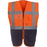 Yoko HI-VIS HVW801 / Многофункционална жилетка - HV оранжево/тъмносиня M (79W801zw402)