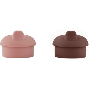 OYOY Mini Розов/кафяв силиконов капак за чаша 2 бр. Kappu - OYOY Mini (M107187)