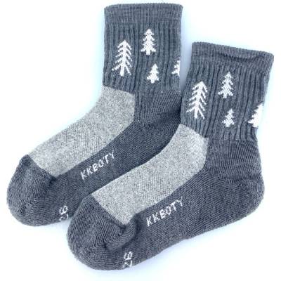 Surtex detské merino ponožky šedé stromKKy