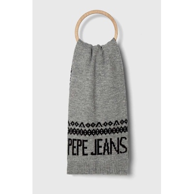 Pepe Jeans Шал Pepe Jeans дамски в сиво с десен (PL060194.0AA)