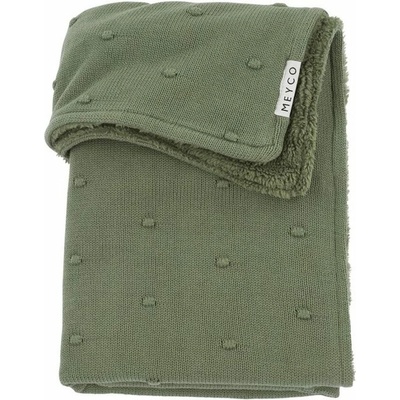 Meyco Deka Mini knots fleece Forest green
