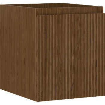 Mexen Rivel шкаф за баня под мивка 40 см, 1 чекмедже, оребрен, орех - 91A20-04047-1-BF86 (91A20-04047-1-BF86)