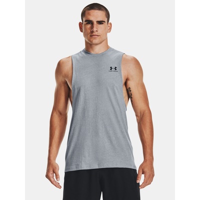 Мъжки потник Under Armour UA LEFT CHEST CUT OFF TANK-GRY Under Armour | Siv | МЪЖЕ | S