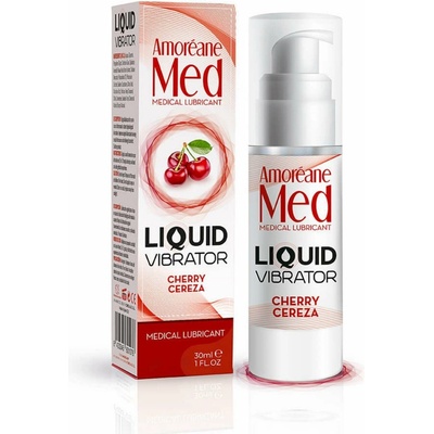 Amoréane tekutý vibrátor Cherry 30 ml