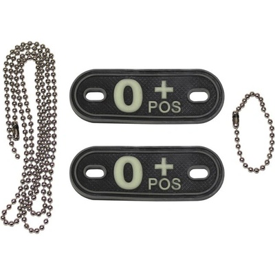 MFH Dog-Tags psie štítky 0 POS 3D PVC čierne