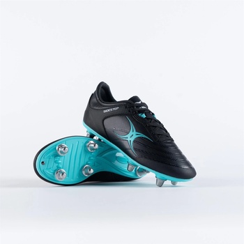Gilbert Детски ръгби обувки Gilbert Unisex Kids' Rugby Boots - Black/Aq