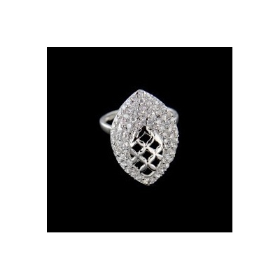 KA R539 strieborný prsteň s kameňom