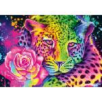 Schmidt Spiele - Puzzle Sheena Pike: Neon Rainbow Leopard - 1 000 piese
