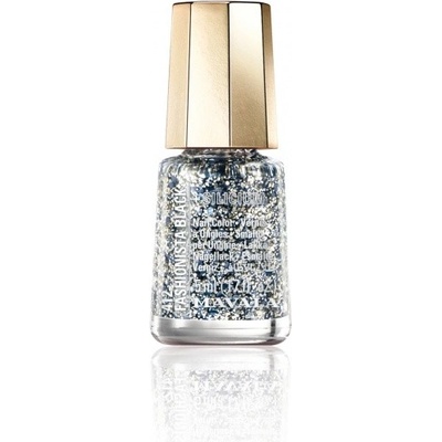 Mavala minicolor zpevňující lak na nehty s křemíkem 412 Fashionista Black 5 ml