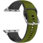 Beline Силиконова каишка Beline Apple Watch Leather42/44/45/49mm, зелено-черн (Beli03135)