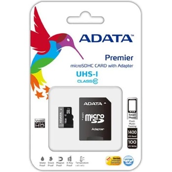 ADATA microSDHC 8GB Class 10 UHS-I AUSDH8GUICL10-RA2
