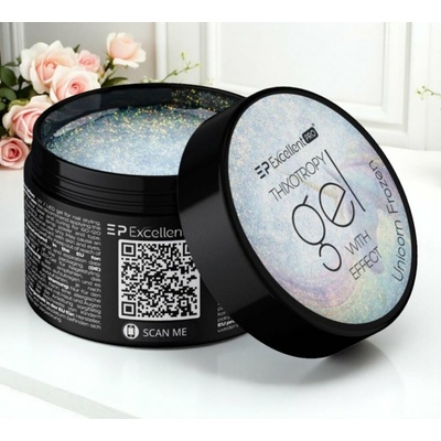 Excellent Pro stavební Thixotropní gel s efektem Unicorn Frozen 15g