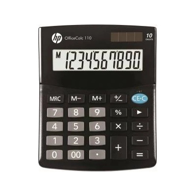 HP HP Calculator Office Calculator HP-OC 110/INT BX, 10-digit. Display, 125x101x33mm, black