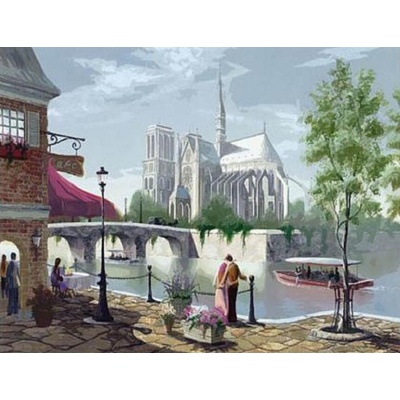 Malování podle čísel Katedrála Notre Dame