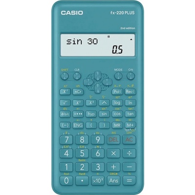 CASIO VĚDECKÁ KALKULAČKA FX-220PLUS-2 MODRÁ, 12MÍSTNÝ DISPLEJ