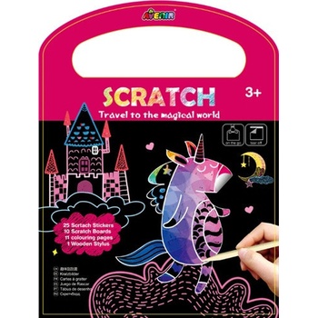 Škrabací kniha aktivit Magický svět